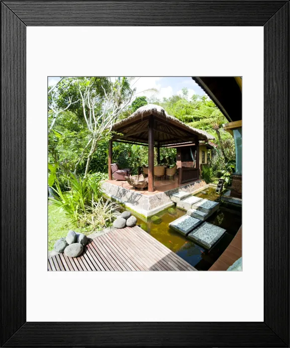 Framed Print : Outdoor area at luxury accommodation near Ubud on the island of Bali, Indonesia, Southeast Asia, Asia Framed Print : Outdoor area at luxury accommodation near Ubud on the island of Bali, Indonesia, Southeast Asia, Asia