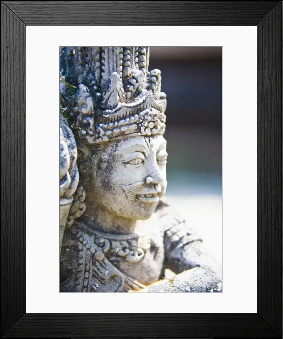 Framed Print : Close-up of stone statue, Pura Tirta Empul Hindu Temple, Bali, Indonesia, Southeast Asia, Asia Framed Print : Close-up of stone statue, Pura Tirta Empul Hindu Temple, Bali, Indonesia, Southeast Asia, Asia