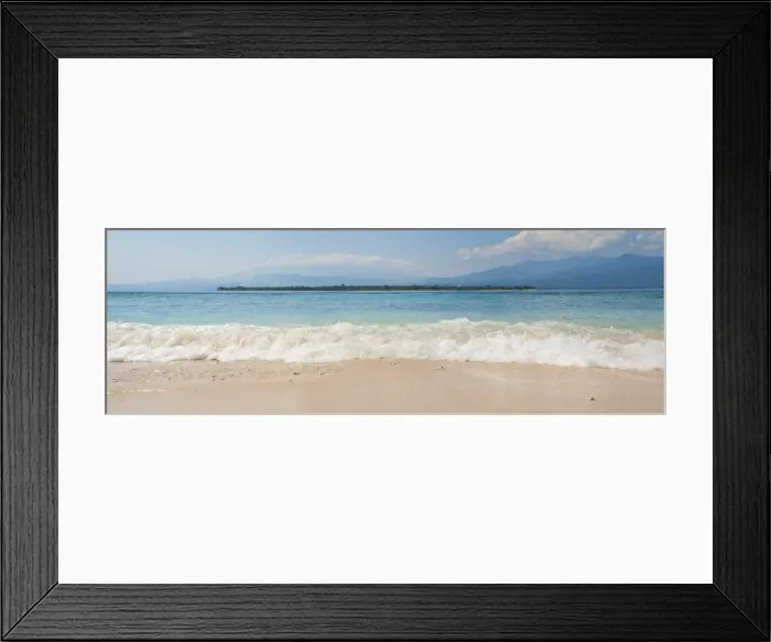 Framed Print : Island of Gili Air, with Gili Meno Beach in the foreground, Gili Islands, Indonesia, Southeast Asia, Asia Framed Print : Island of Gili Air, with Gili Meno Beach in the foreground, Gili Islands, Indonesia, Southeast Asia, Asia