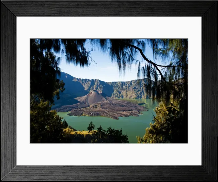 Framed Print : Gunung (Mount) Baru Jari in the centre of Lake Segara Anak at Mount Rinjani, Lombok, Indonesia, Southeast Asia, Asia Framed Print : Gunung (Mount) Baru Jari in the centre of Lake Segara Anak at Mount Rinjani, Lombok, Indonesia, Southeast Asia, Asia