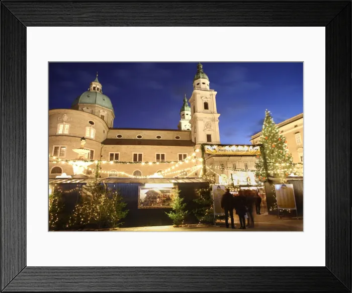 Framed Print : Christmas Market and Salzburg Cathedral, UNESCO World Heritage Site, Salzburg, Austria, Europe Framed Print : Christmas Market and Salzburg Cathedral, UNESCO World Heritage Site, Salzburg, Austria, Europe