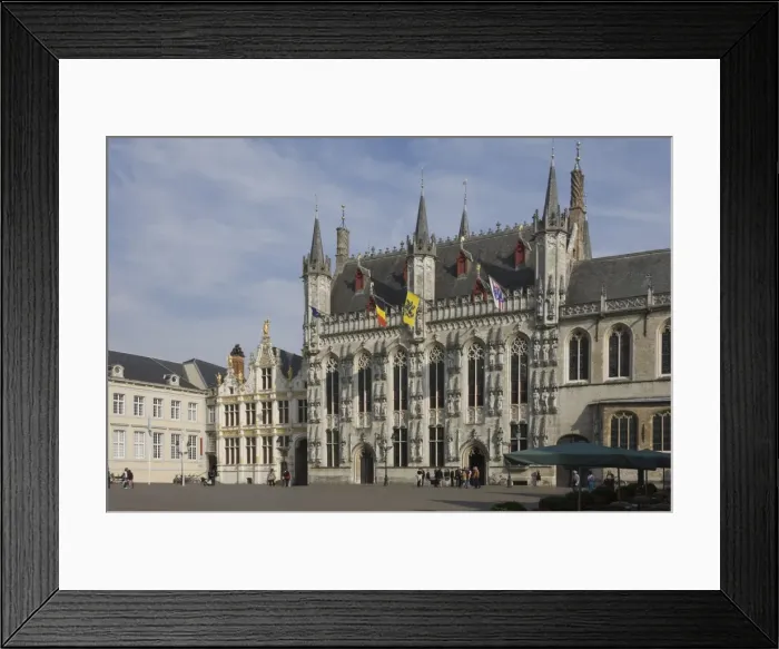 Framed Print : The Stadhuis (Town Hall) in the Burg square, Brugge, UNESCO World Heritage Site, Belgium, Europe Framed Print : The Stadhuis (Town Hall) in the Burg square, Brugge, UNESCO World Heritage Site, Belgium, Europe