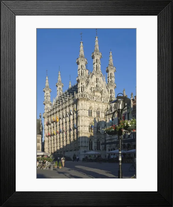 Framed Print : The 15th century late Gothic Town Hall in the Grote Markt, Leuven, Belgium, Europe Framed Print : The 15th century late Gothic Town Hall in the Grote Markt, Leuven, Belgium, Europe