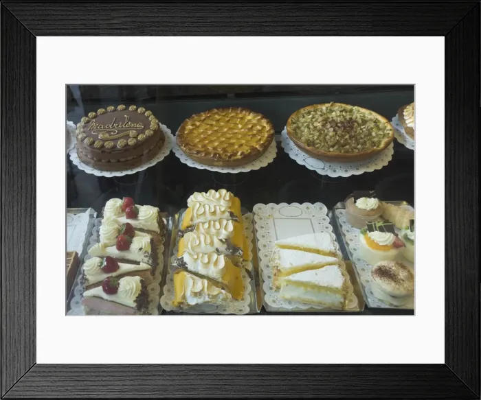 Framed Print : Patisserie display, Leuven, Belgium, Europe Framed Print : Patisserie display, Leuven, Belgium, Europe