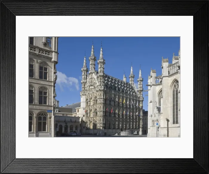 Framed Print : The 15th century late Gothic Town Hall in the Grote Markt, Leuven, Belgium, Europe Framed Print : The 15th century late Gothic Town Hall in the Grote Markt, Leuven, Belgium, Europe