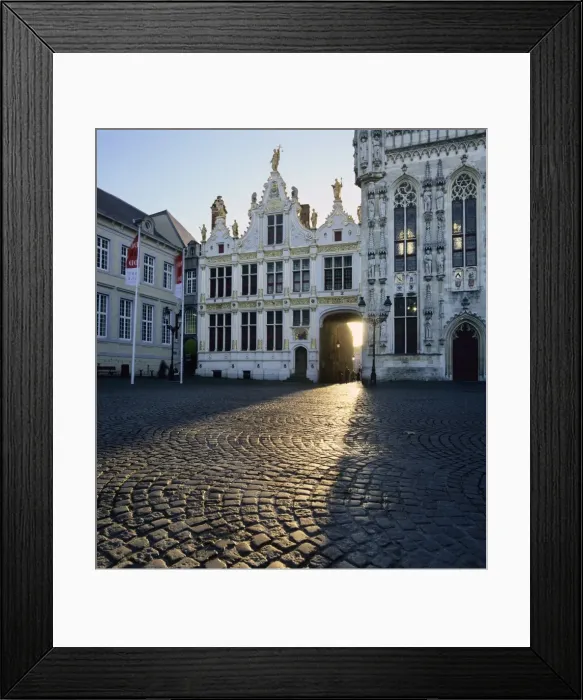 Framed Print : Burg Square and the Town Hall, Bruges, UNESCO World Heritage Site, West Vlaanderen (Flanders), Belgium, Europe Framed Print : Burg Square and the Town Hall, Bruges, UNESCO World Heritage Site, West Vlaanderen (Flanders), Belgium, Europe