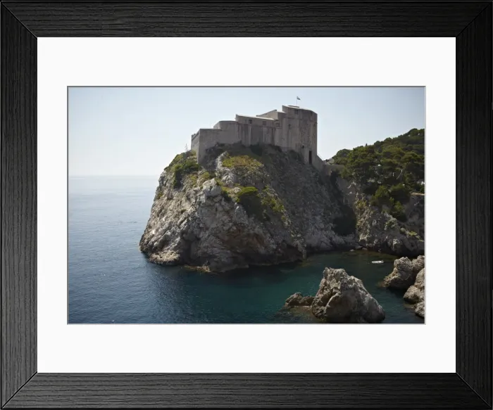 Framed Print : Dubrovnik Castle, Croatia, Europe Framed Print : Dubrovnik Castle, Croatia, Europe