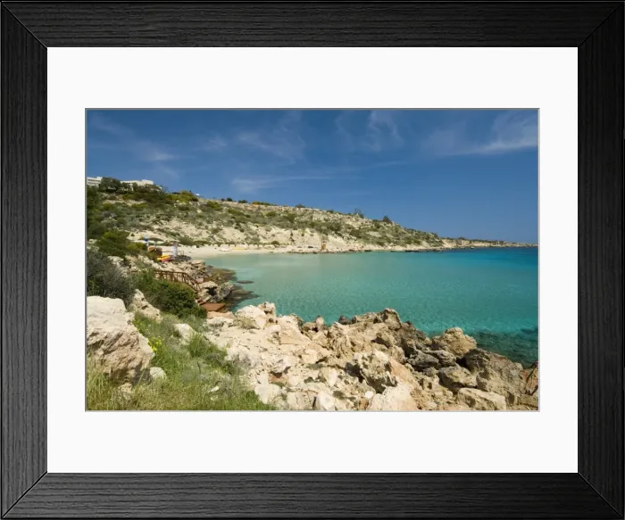 Framed Print : Konnos Beach, Protaras, Cyprus, Mediterranean, Europe Framed Print : Konnos Beach, Protaras, Cyprus, Mediterranean, Europe
