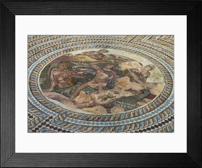 Framed Print : Roman mosaic, Archaeological Park, Paphos, UNESCO World Heritage Site, Cyprus, Europe Framed Print : Roman mosaic, Archaeological Park, Paphos, UNESCO World Heritage Site, Cyprus, Europe