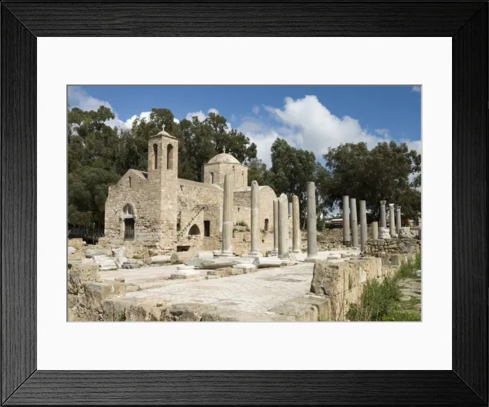 Framed Print : Agia Kyriaki (columns of early Christian Basilica) and the church of Panagia Chrysopolitissa, Paphos, UNESCO World Heritage Site, Cyprus, Europe Framed Print : Agia Kyriaki (columns of early Christian Basilica) and the church of Panagia Chrysopolitissa, Paphos, UNESCO World Heritage Site, Cyprus, Europe