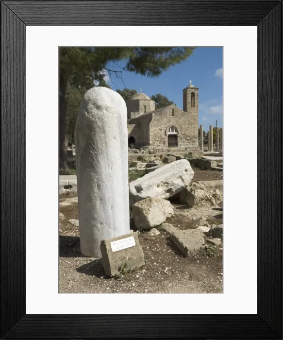 Framed Print : St. Paul`s Pillar and Agia Kyriaki, Paphos, UNESCO World Heritage Site, Cyprus, Europe Framed Print : St. Paul`s Pillar and Agia Kyriaki, Paphos, UNESCO World Heritage Site, Cyprus, Europe