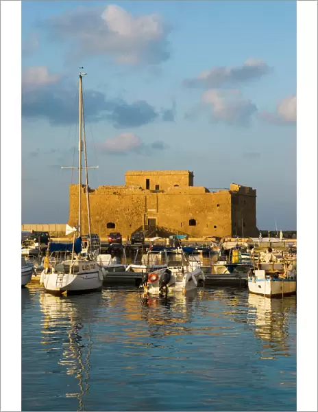 The harbour and Paphos Fort, Paphos, Cyprus, Mediterranean, Europe