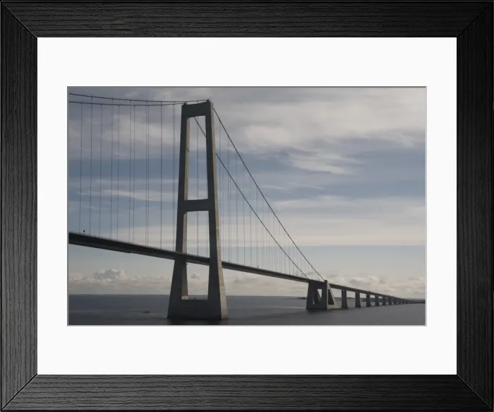 Framed Print : Great Belt Bridge, between Fyn and Sjaelland, Denmark, Scandinavia, Europe Framed Print : Great Belt Bridge, between Fyn and Sjaelland, Denmark, Scandinavia, Europe