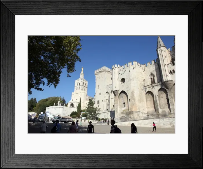 Framed Print : Exterior of Palais des Papes, UNESCO World Heritage Site, and church, Avignon, Vaucluse, Provence, France, Europe Framed Print : Exterior of Palais des Papes, UNESCO World Heritage Site, and church, Avignon, Vaucluse, Provence, France, Europe