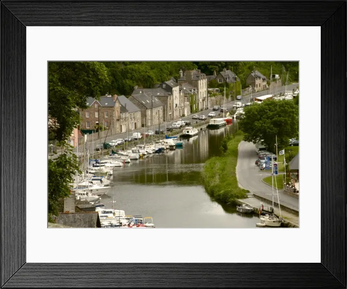 Framed Print : Boats and houses along the Banks of the River Rance, Dinan, Cotes d Armor, Brittany, France, Europe Framed Print : Boats and houses along the Banks of the River Rance, Dinan, Cotes d Armor, Brittany, France, Europe