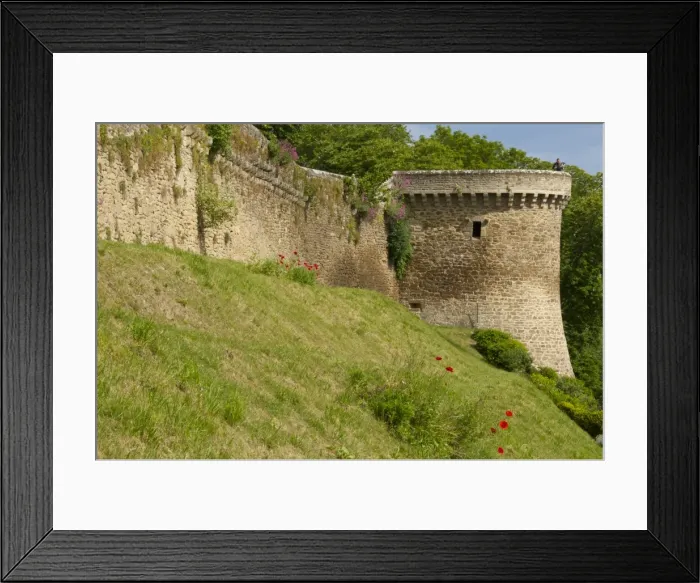 Framed Print : Town ramparts dating from the 13th and 15th centuries and tower, Old Town, Dinan, Brittany, Cotes d Armor, France, Europe Framed Print : Town ramparts dating from the 13th and 15th centuries and tower, Old Town, Dinan, Brittany, Cotes d Armor, France, Europe