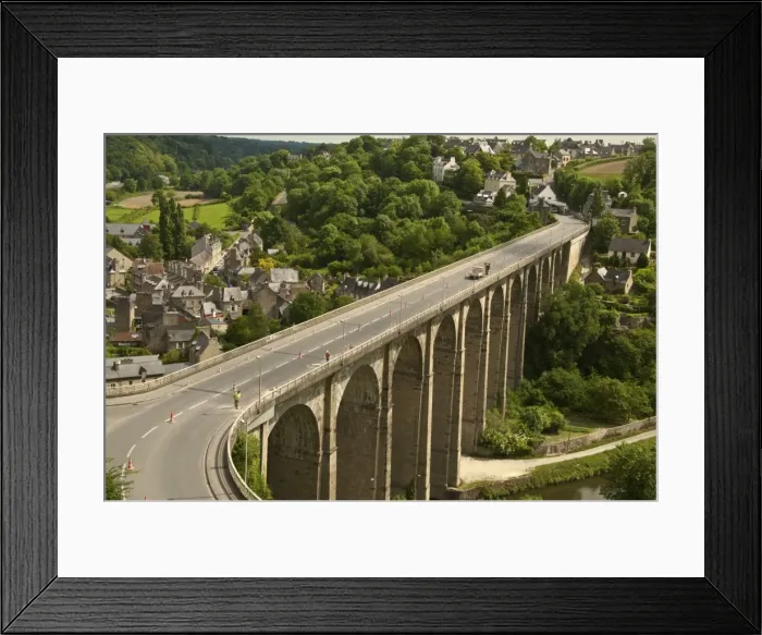 Framed Print : The Viaduct, Dinan, Cotes d Armor, Brittany, France, Europe Framed Print : The Viaduct, Dinan, Cotes d Armor, Brittany, France, Europe