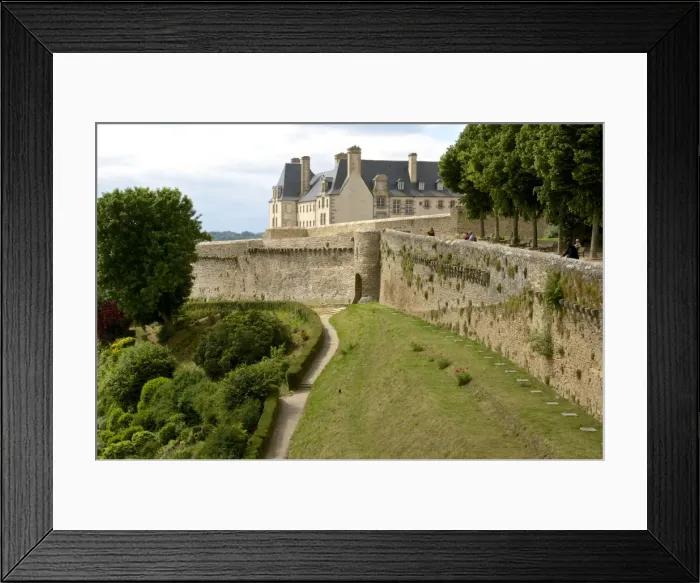 Framed Print : Town ramparts dating from the 13th 15th centuries, tower and English Garden, Old Town, Dinan, Brittany, Cotes d Armor, France, Europe Framed Print : Town ramparts dating from the 13th 15th centuries, tower and English Garden, Old Town, Dinan, Brittany, Cotes d Armor, France, Europe