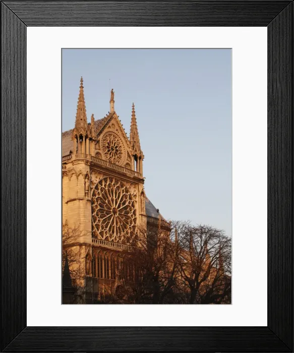 Framed Print : Rose window on South facade, Notre Dame Cathedral, Paris, France, Europe Framed Print : Rose window on South facade, Notre Dame Cathedral, Paris, France, Europe