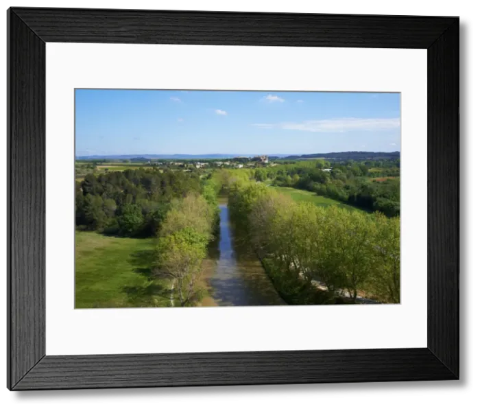 Framed Print : Argens Minervois village, Navigation on the Canal du Midi, UNESCO World Heritage Site, Aude, Languedoc Roussillon, France, Europe Framed Print : Argens Minervois village, Navigation on the Canal du Midi, UNESCO World Heritage Site, Aude, Languedoc Roussillon, France, Europe