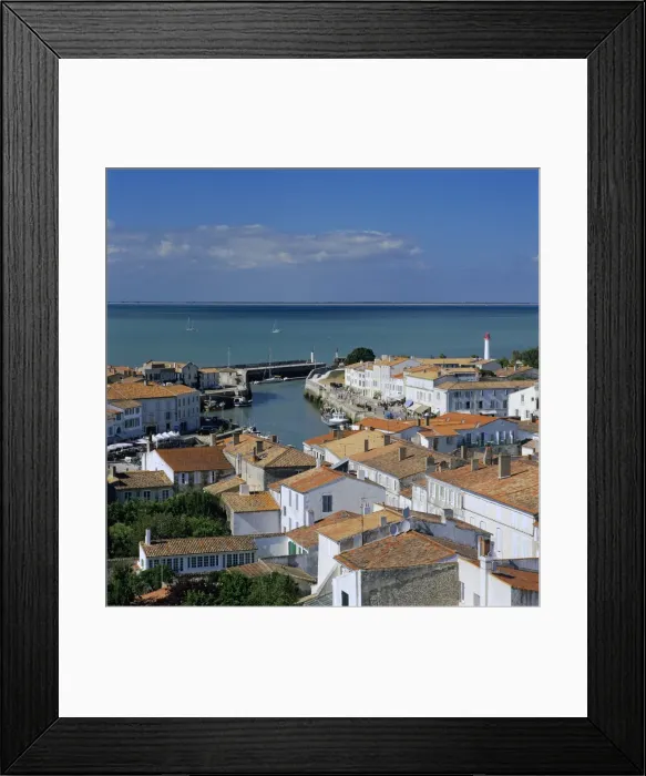 Framed Print : View over town and harbour, St. Martin, Ile de Re, Poitou-Charentes, France, Europe Framed Print : View over town and harbour, St. Martin, Ile de Re, Poitou-Charentes, France, Europe