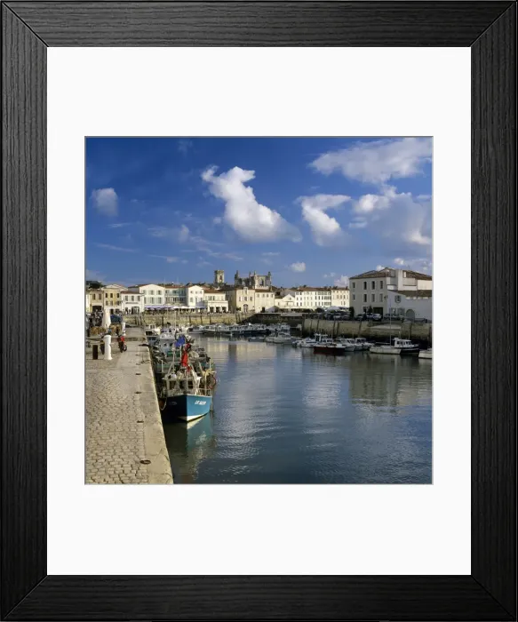 Framed Print : Harbour and Abbey, St. Martin, Ile de Re, Poitou-Charentes, France, Europe Framed Print : Harbour and Abbey, St. Martin, Ile de Re, Poitou-Charentes, France, Europe
