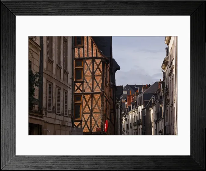 Framed Print : A street with half timbered houses in Vieux or Old Tours, the city is in the UNESCO World Heritage Site protected Loire Valley, Tours, Indre-et-Loire, France, Europe Framed Print : A street with half timbered houses in Vieux or Old Tours, the city is in the UNESCO World Heritage Site protected Loire Valley, Tours, Indre-et-Loire, France, Europe