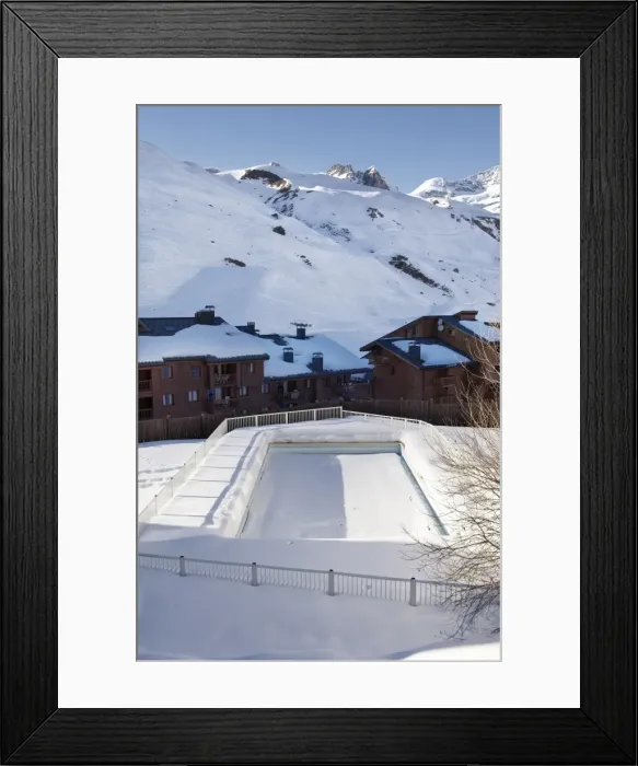 Framed Print : Swimming pool in Val Claret, highest village in Tignes, Savoie, Rhone-Alpes, French Alps, France, Europe Framed Print : Swimming pool in Val Claret, highest village in Tignes, Savoie, Rhone-Alpes, French Alps, France, Europe