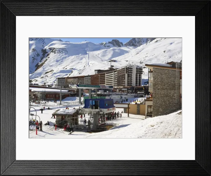 Framed Print : Chair lift, Tignes, Savoie, Rhone-Alpes, French Alps, France, Europe Framed Print : Chair lift, Tignes, Savoie, Rhone-Alpes, French Alps, France, Europe