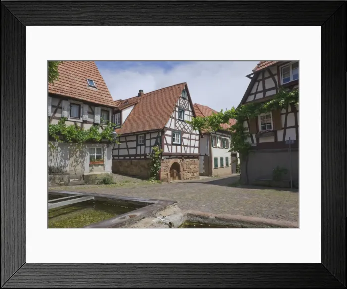 Framed Print : Ancient animal watering troughs in the wine village square at Gleishorbach, near Bad Bergzabern, in the Pfalz wine district, Rhineland Palatinate, Germany, Europe Framed Print : Ancient animal watering troughs in the wine village square at Gleishorbach, near Bad Bergzabern, in the Pfalz wine district, Rhineland Palatinate, Germany, Europe
