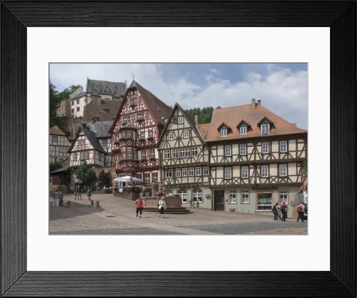 Framed Print : The market place, Miltenberg am Main, Bavaria, Germany, Europe Framed Print : The market place, Miltenberg am Main, Bavaria, Germany, Europe