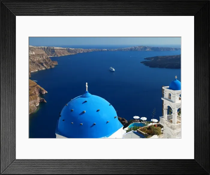 Framed Print : View from Imerovigli overlooking ocean, Santorini, Cyclades, Greek Islands, Greece, Europe Framed Print : View from Imerovigli overlooking ocean, Santorini, Cyclades, Greek Islands, Greece, Europe