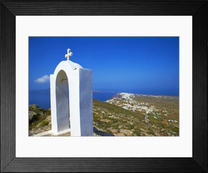 Framed Print : Oia (Ia), Santorini, Cyclades, Greek Islands, Greece, Europe