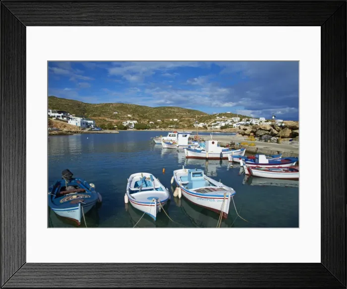 Framed Print : Harbour and town, Stavros, Donoussa, Cyclades, Aegean, Greek Islands, Greece, Europe Framed Print : Harbour and town, Stavros, Donoussa, Cyclades, Aegean, Greek Islands, Greece, Europe