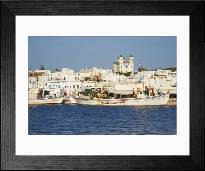 Framed Print : Port, Naoussa, Paros, Cyclades, Aegean, Greek Islands, Greece, Europe Framed Print : Port, Naoussa, Paros, Cyclades, Aegean, Greek Islands, Greece, Europe