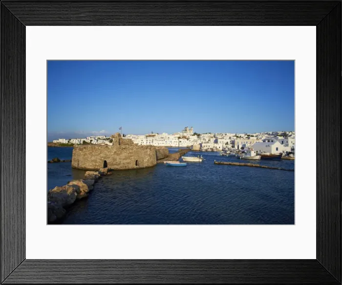 Framed Print : Venetian fortress and port, Naoussa, Paros, Cyclades, Aegean, Greek Islands, Greece, Europe Framed Print : Venetian fortress and port, Naoussa, Paros, Cyclades, Aegean, Greek Islands, Greece, Europe