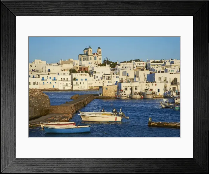 Framed Print : Port, Naoussa, Paros, Cyclades, Aegean, Greek Islands, Greece, Europe Framed Print : Port, Naoussa, Paros, Cyclades, Aegean, Greek Islands, Greece, Europe