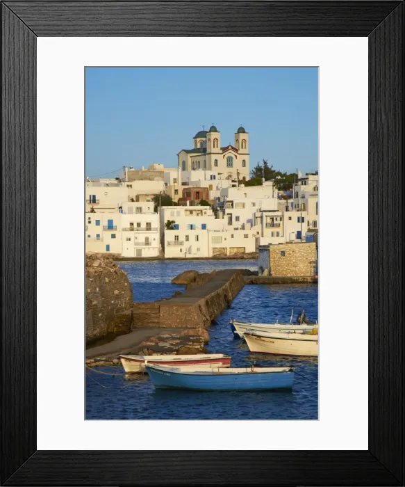 Framed Print : Port, Naoussa, Paros, Cyclades, Aegean, Greek Islands, Greece, Europe Framed Print : Port, Naoussa, Paros, Cyclades, Aegean, Greek Islands, Greece, Europe