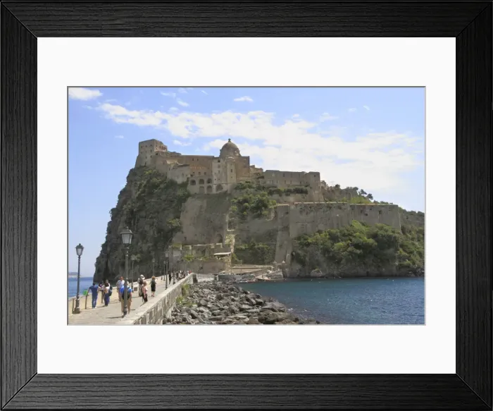 Framed Print : Castle, island of Ischia, Campania, Italy, Mediterranean, Europe Framed Print : Castle, island of Ischia, Campania, Italy, Mediterranean, Europe