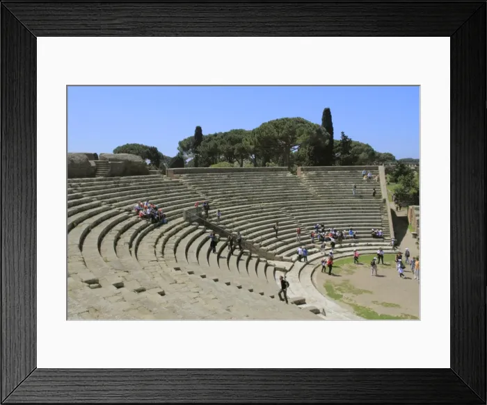 Framed Print : Roman theatre, Ostia Antica, Latium, Lazio, Italy, Europe Framed Print : Roman theatre, Ostia Antica, Latium, Lazio, Italy, Europe