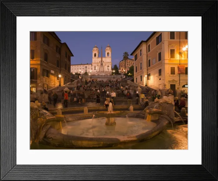 Framed Print : Spanish Steps and Trinita dei Monti church, Rome, Lazio, Italy, Europe Framed Print : Spanish Steps and Trinita dei Monti church, Rome, Lazio, Italy, Europe