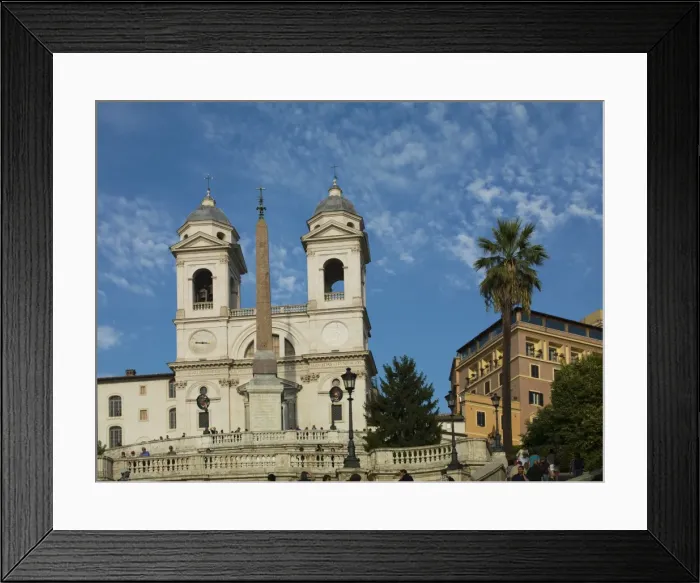 Framed Print : The Church of Trinita dei Monti, Rome, Lazio, Italy, Europe Framed Print : The Church of Trinita dei Monti, Rome, Lazio, Italy, Europe