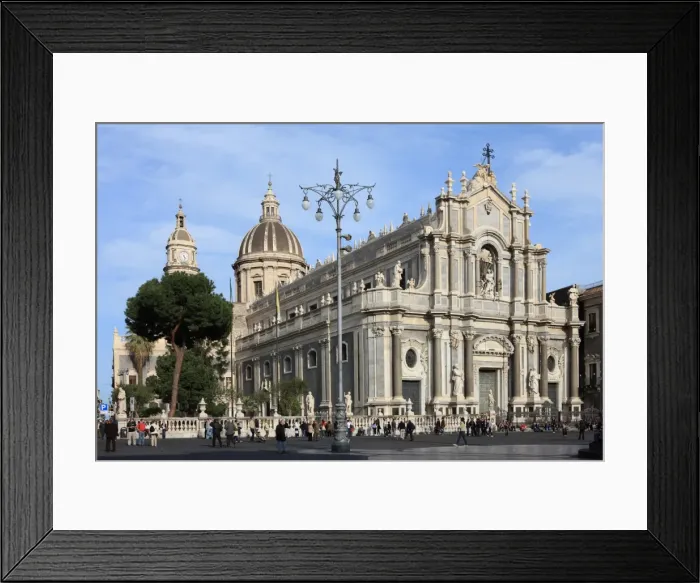 Framed Print : Duomo, Catania, Sicily, Italy, Europe