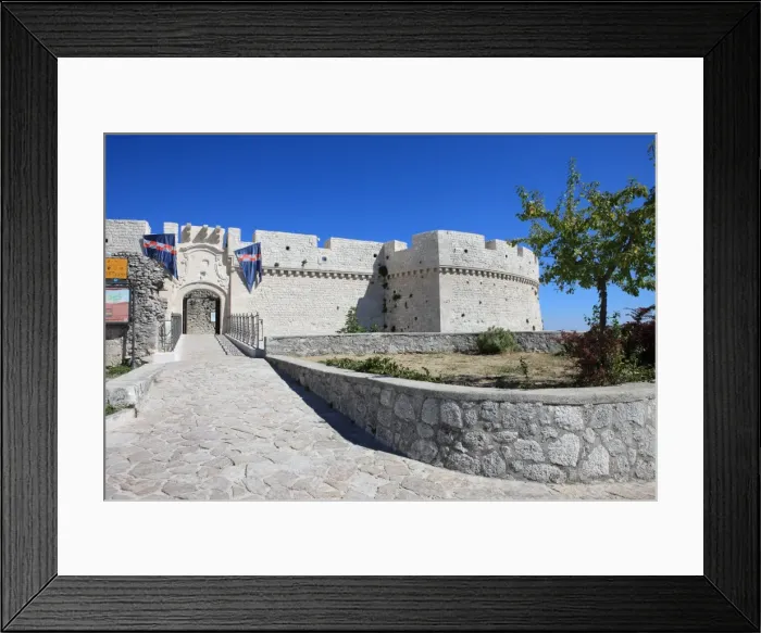 Framed Print : Castle, Monte Sant Angelo, Puglia, Italy, Europe Framed Print : Castle, Monte Sant Angelo, Puglia, Italy, Europe