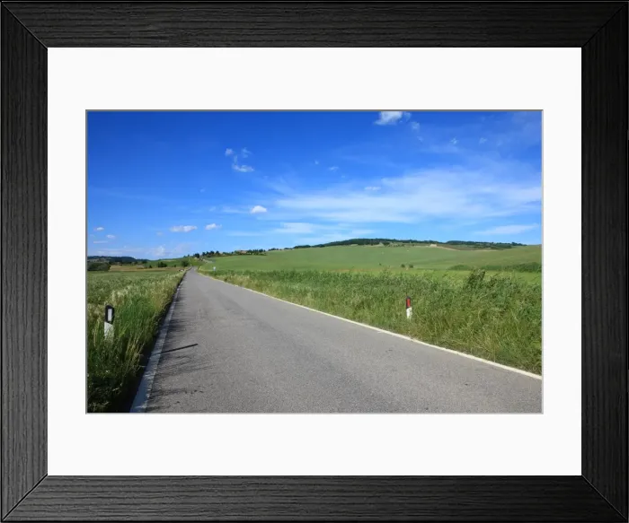 Framed Print : Country road, Val d Orcia, Tuscany, Italy, Europe Framed Print : Country road, Val d Orcia, Tuscany, Italy, Europe
