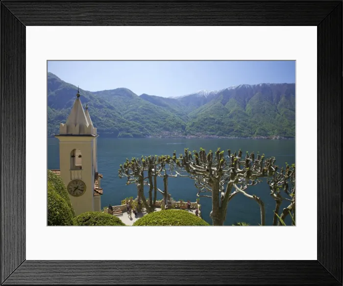 Framed Print : Pruned plane trees and chapel of Villa Balbianello, in spring sunshine, Lenno, Lake Como, Lombardy, Italian Lakes, Italy, Europe Framed Print : Pruned plane trees and chapel of Villa Balbianello, in spring sunshine, Lenno, Lake Como, Lombardy, Italian Lakes, Italy, Europe