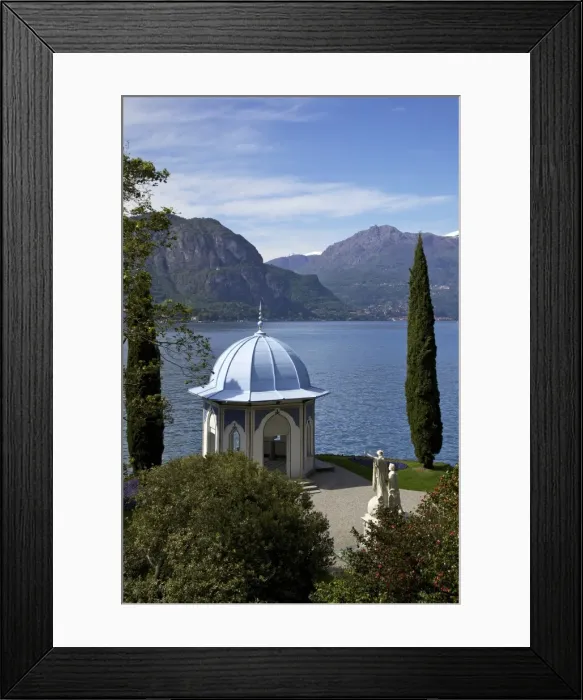 Framed Print : Moorish style classical temple, Gardens of Villa Melzi, Bellagio, Lake Como, Lombardy, Italian Lakes, Italy, Europe Framed Print : Moorish style classical temple, Gardens of Villa Melzi, Bellagio, Lake Como, Lombardy, Italian Lakes, Italy, Europe
