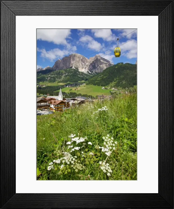 Framed Print : Corvara and cable car, Badia Valley, Bolzano Province, Trentino-Alto Adige / South Tyrol, Italian Dolomites, Italy, Europe Framed Print : Corvara and cable car, Badia Valley, Bolzano Province, Trentino-Alto Adige / South Tyrol, Italian Dolomites, Italy, Europe