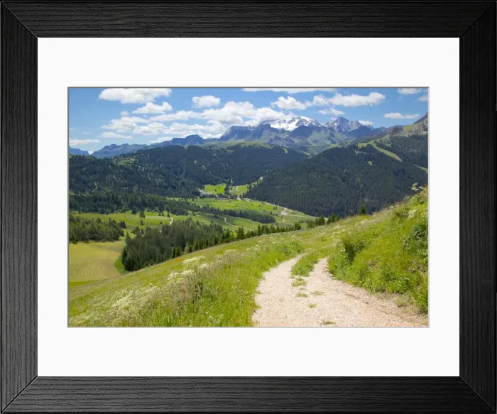 Framed Print : View from Col Alto, Corvara, Badia Valley, Bolzano Province, Trentino-Alto Adige / South Tyrol, Italian Dolomites, Italy, Europe Framed Print : View from Col Alto, Corvara, Badia Valley, Bolzano Province, Trentino-Alto Adige / South Tyrol, Italian Dolomites, Italy, Europe