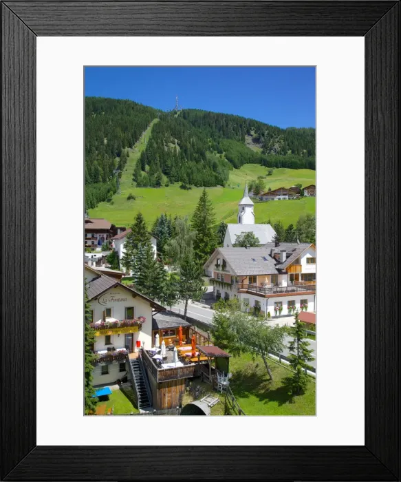 Framed Print : View of Corvara, Badia Valley, Bolzano Province, Trentino-Alto Adige / South Tyrol, Italian Dolomites, Italy, Europe Framed Print : View of Corvara, Badia Valley, Bolzano Province, Trentino-Alto Adige / South Tyrol, Italian Dolomites, Italy, Europe